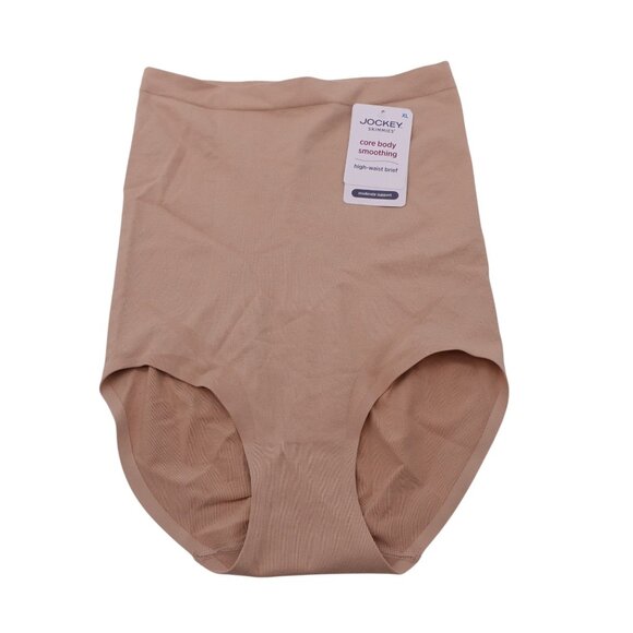 NWT Jockey Skimmies Core Body Smoothing Seamfree High-Waist Brief Sz XL Tan - Picture 2 of 9
